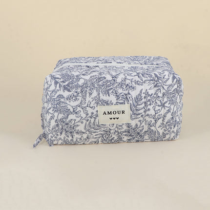 Grande trousse - en coton/polyester - 23 x 12 x 14 cm