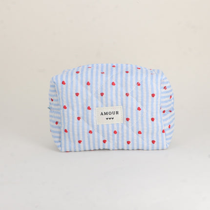 Trousse - AMOUR et 3 coeurs - 15 x 10 x 8 cm