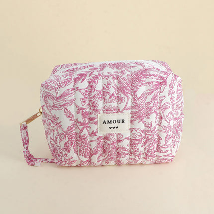 Trousse - AMOUR et 3 coeurs - 15 x 10 x 8 cm