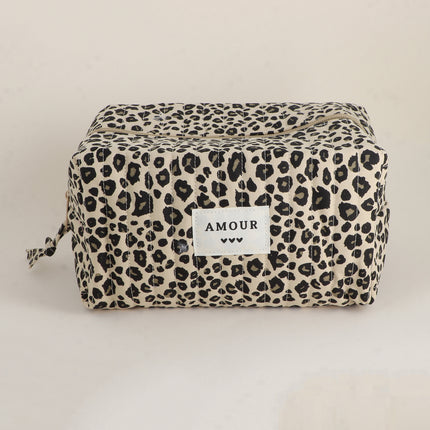 Grande trousse - AMOUR, 3 coeurs, motifs - 23 x 12 cm