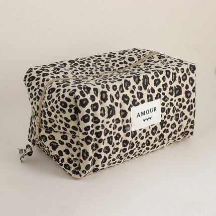 Grande trousse - AMOUR, 3 coeurs, motifs - 23 x 12 cm
