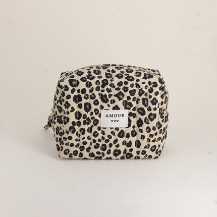 Trousse - AMOUR, 3 coeurs, motifs - 15 x 10 cm