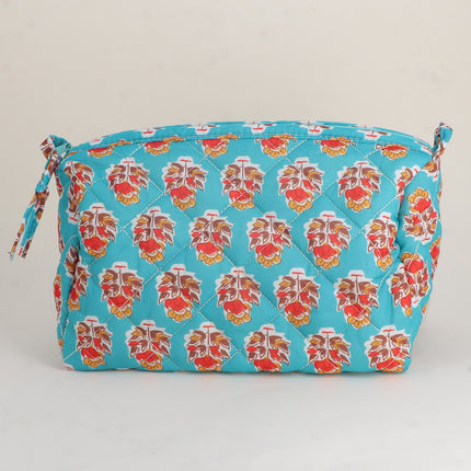 Large pencil case - pretty patterns and LOVE with 3 hearts, 100% polyester, 20 x 11 x 11.5 cm