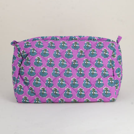 Large pencil case - pretty patterns and LOVE with 3 hearts, 100% polyester, 20 x 11 x 11.5 cm