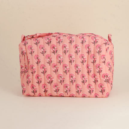 Grande trousse - jolis motifs et AMOUR avec 3 coeurs, 100% polyester, 20 x 11 x 11,5 cm