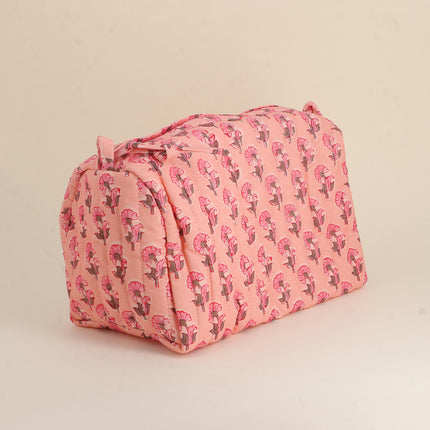 Grande trousse - jolis motifs et AMOUR avec 3 coeurs, 100% polyester, 20 x 11 x 11,5 cm