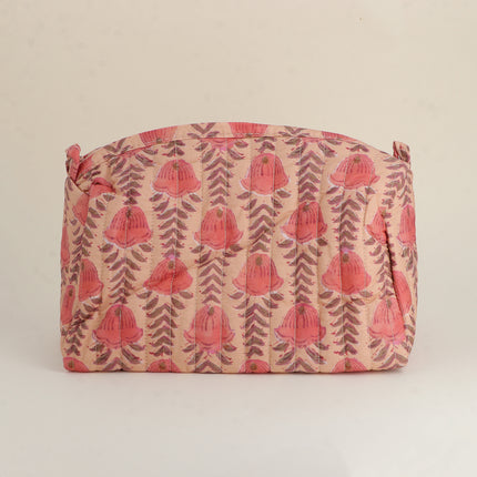 Grande trousse - jolis motifs et AMOUR avec 3 coeurs, 100% polyester, 20 x 11 x 11,5 cm