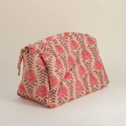 Grande trousse - jolis motifs et AMOUR avec 3 coeurs, 100% polyester, 20 x 11 x 11,5 cm