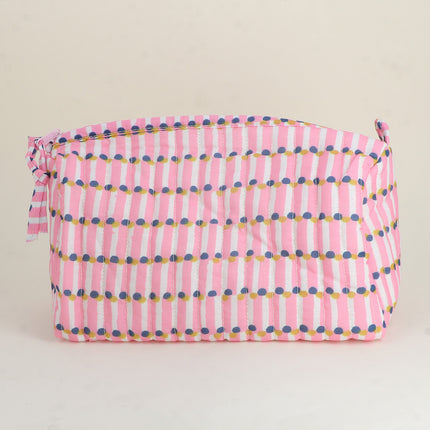 Large pencil case - pretty patterns and LOVE with 3 hearts, 100% polyester, 20 x 11 x 11.5 cm