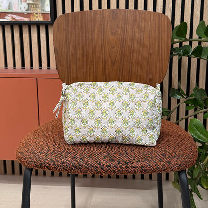 Large pencil case - pretty patterns and LOVE with 3 hearts, 100% polyester, 20 x 11 x 11.5 cm