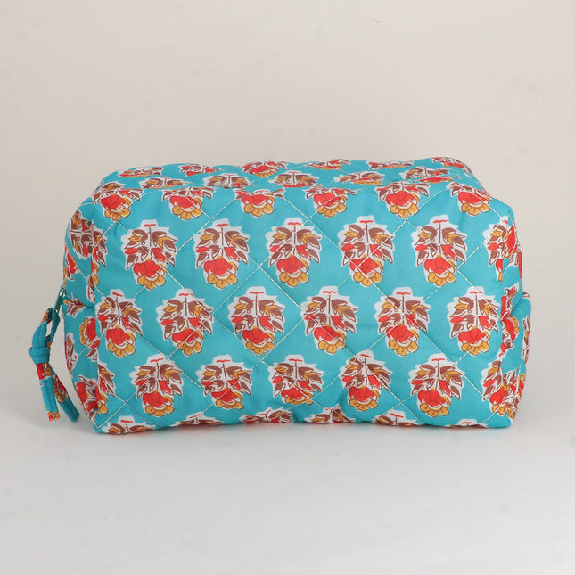 Large pencil case - pretty patterns, 100% polyester, 23 x 12 x 14 cm