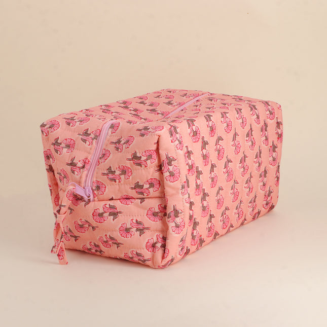 Large pencil case - pretty patterns, 100% polyester, 23 x 12 x 14 cm
