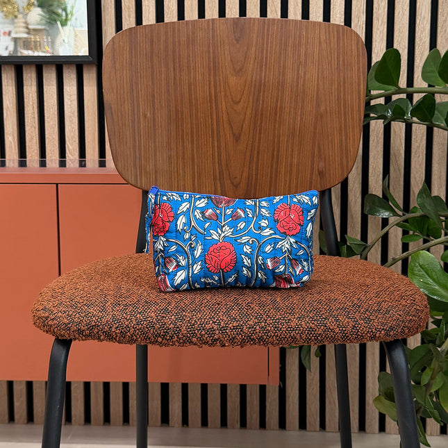 Large pouch - patterns - 19 x 16 x 11.5 cm