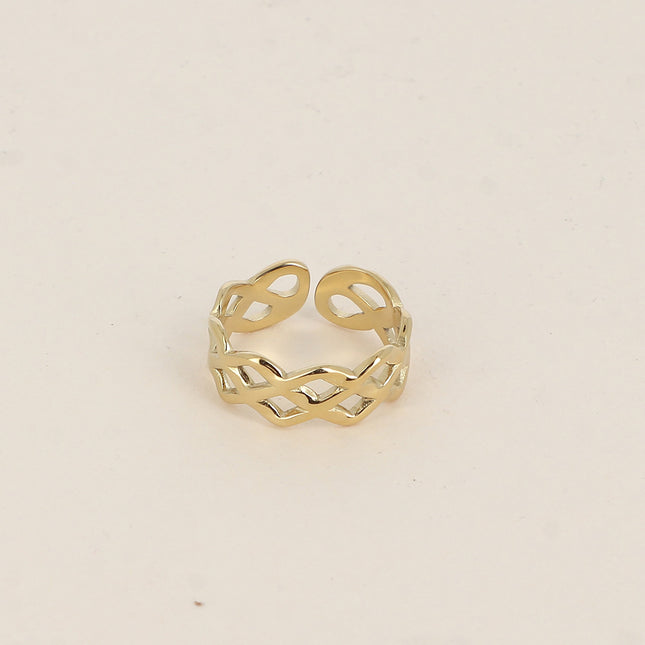 Ring - openwork braided ring