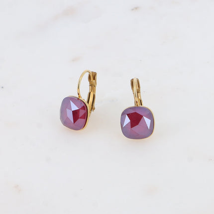 Boucles Béa - cristaux Swarovski® 4470 10mm