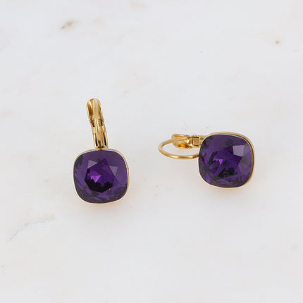 Boucles Béa - cristaux Swarovski® 4470 10mm