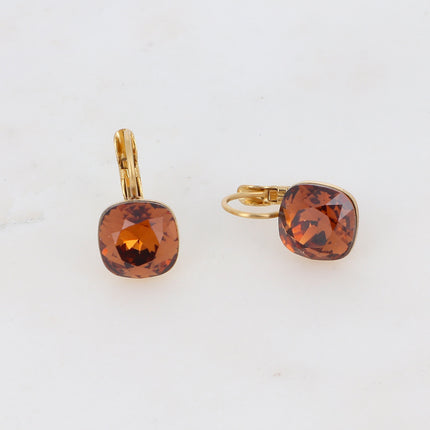 Boucles Béa - cristaux Swarovski® 4470 10mm