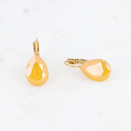 Boucles dormeuses Bertille - goutte et cristaux Swarovski®