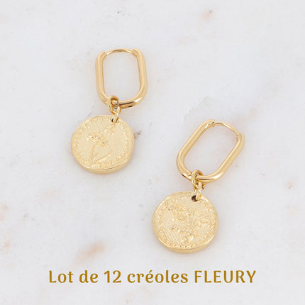 Créoles Fleury - fleur et mois de naissance