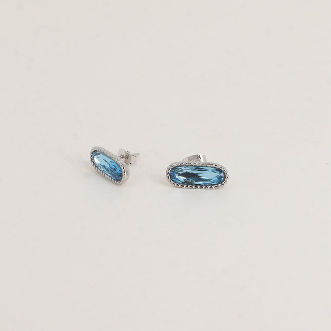Boucles puces - ornées de cristaux de Swarovski® en forme de tige