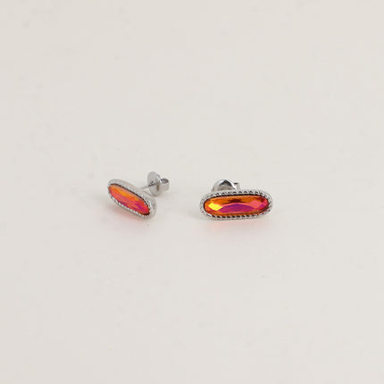 Boucles puces - ornées de cristaux de Swarovski® en forme de tige