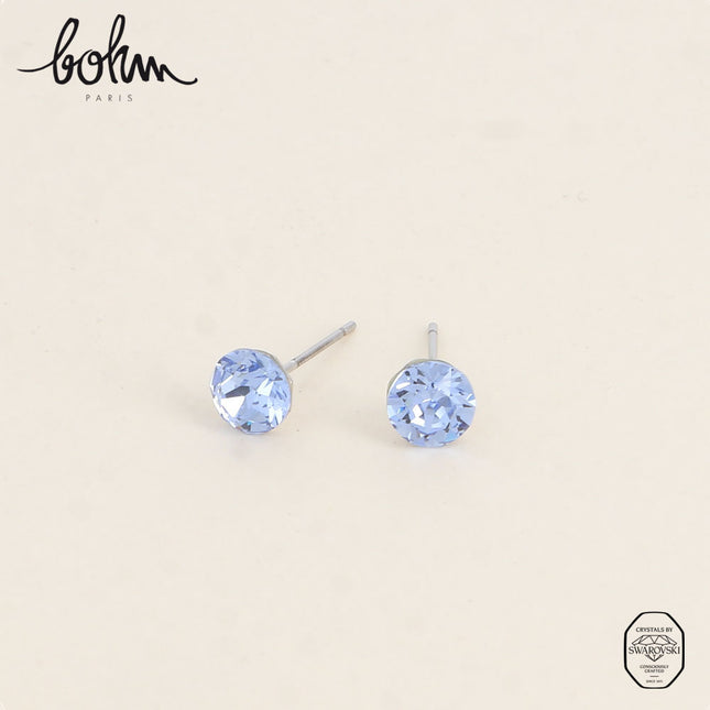 Boucles puces en laiton - cristaux de Swarovski® SS29