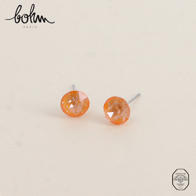 Boucles puces en laiton - cristaux de Swarovski® SS39