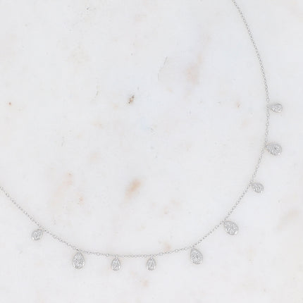 Collier Zia - mini gouttes texturées