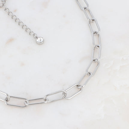 Collier Amasis - maille rectangulaire arrondie