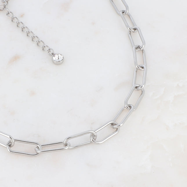 Collier Amasis - maille rectangulaire arrondie