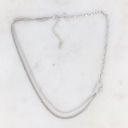 Collier Clyde - UNISEX - 3 mailles et fermoir à vis