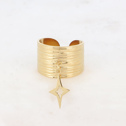 Bague Anaia - étoile ajourée