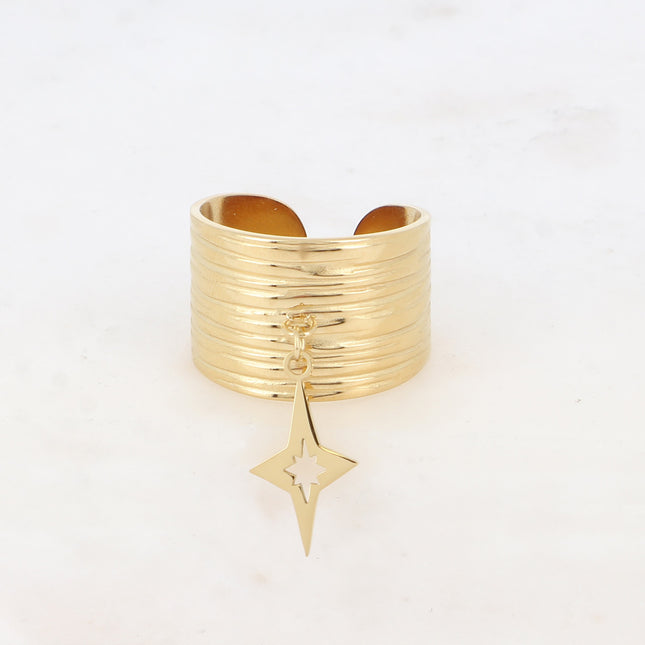 Bague Anaia - étoile ajourée