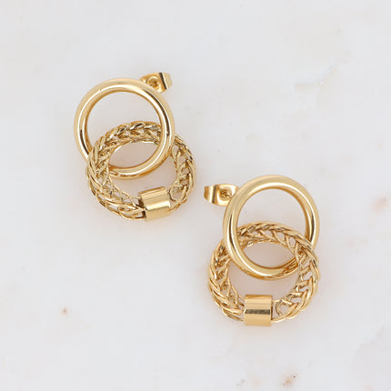 Boucles puces Jody - double anneaux