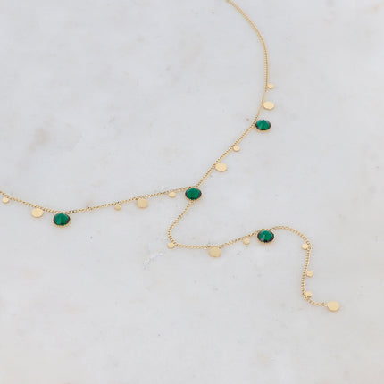 Collier Khalissa Y - cristaux Swarovski® PP20