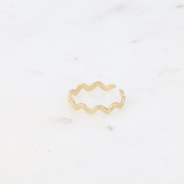 Vuaggy ring - striated zigzag