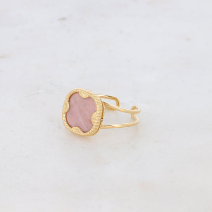 Bague Lloyd - pierre naturelle carrée