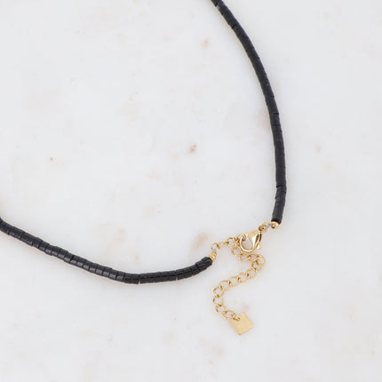 Collier Cybelle doré - pierres naturelles