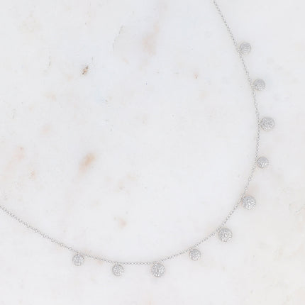 Collier Vaiana - mini pampilles rondes texturées