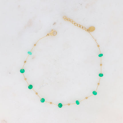 Bracelet de cheville Ghada - pierres naturelles