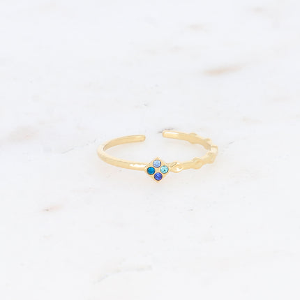 Bague Zayne - fine, losange et oxydes de zirconium