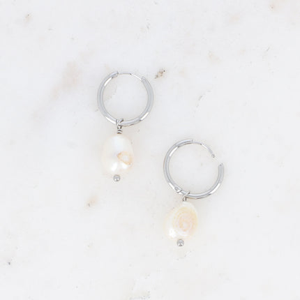 Judicaëlle Creole Earrings - Freshwater Pearls