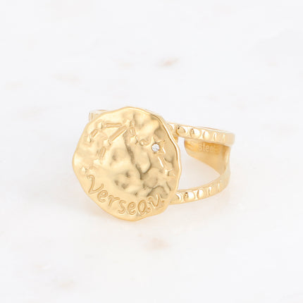 Bague Astro effet martelé