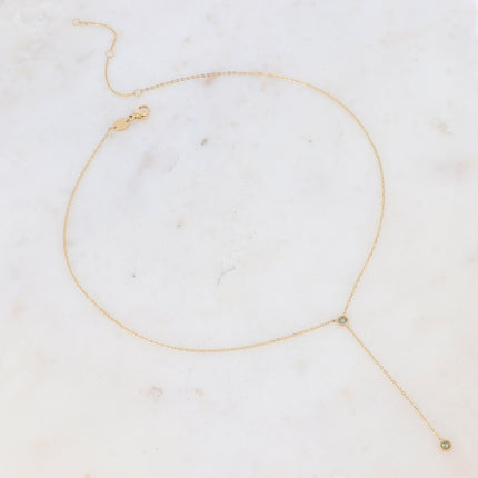 Collier Yara en Y - 2 oxydes de zirconium