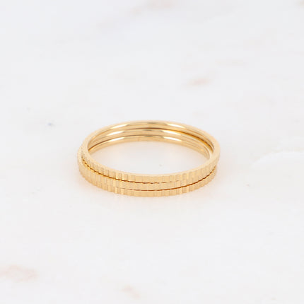 Bagues Ringues martelées