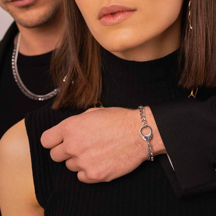 Bracelet Alex S - UNISEX - menotte 16,5+3cm