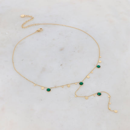 Collier Khalissa Y - cristaux Swarovski® PP20
