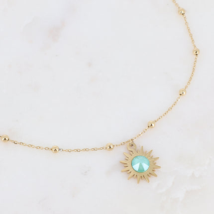 Collier Siloané - soleil et cristaux Swarovski®
