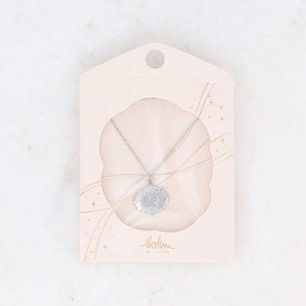 Collier - pendentif tête de chiot souriante