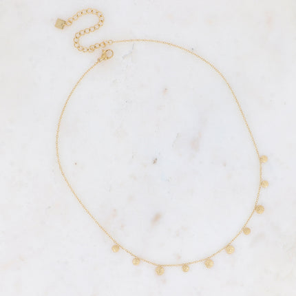 Collier Vaiana - mini pampilles rondes texturées